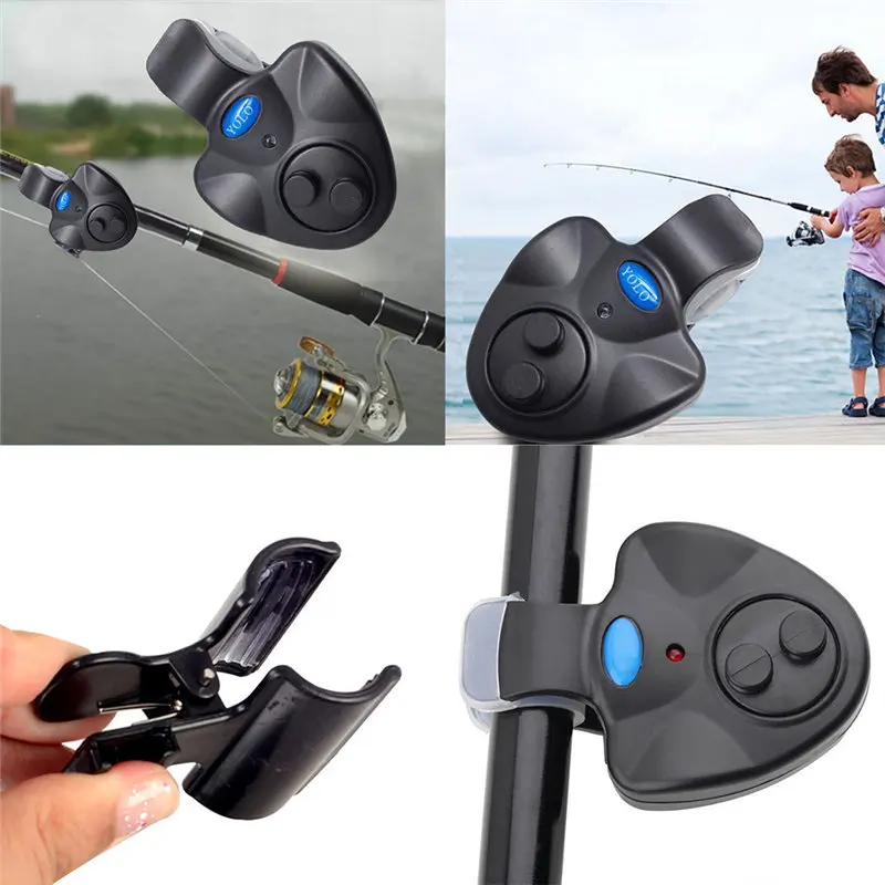 Fishing Bite Alarms 40g Electronic Wireless Clip-On ABS Fish Bite Alarm New LED Light For Fishing Tackle alarma Pesca 7