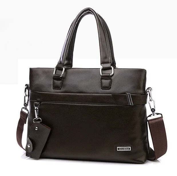 

Free Shipping High Quality PU Leather Men Messenger Bags Business Casual Bags Famous Designer Shouder Bag
