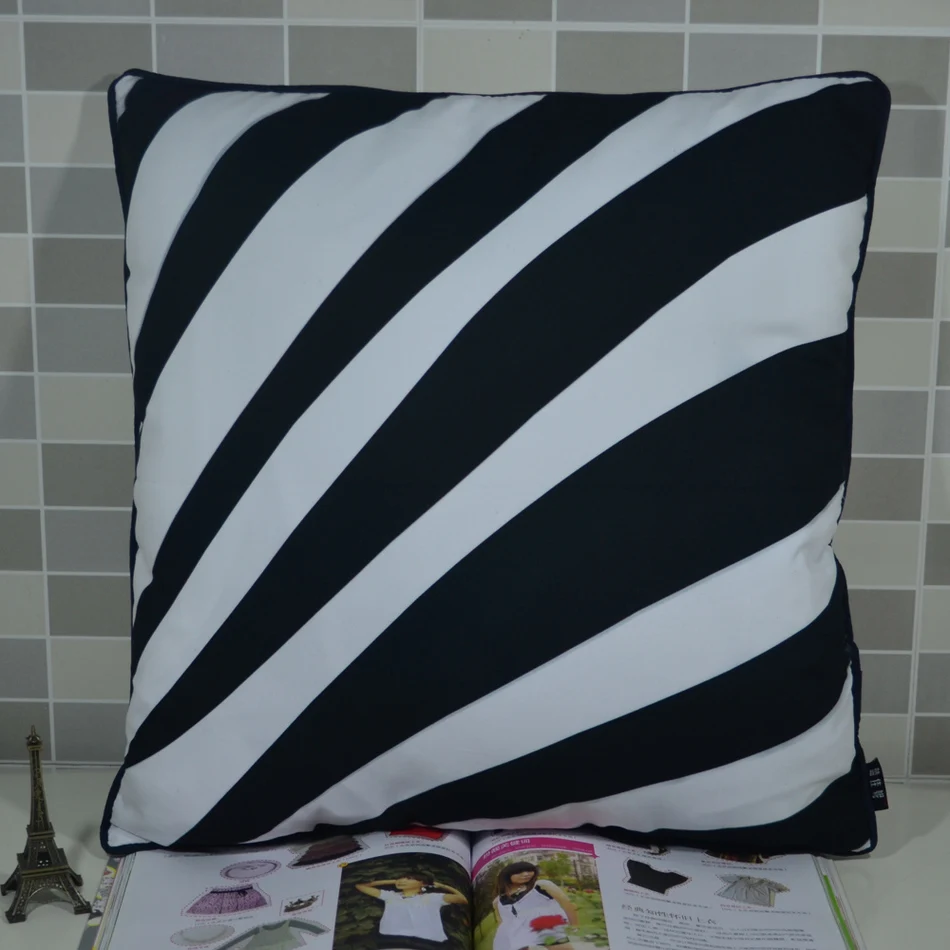 

Peach Skin Fabric Decorative Zebra Print Sofa Throw Pillows Covers ,45*45CM,