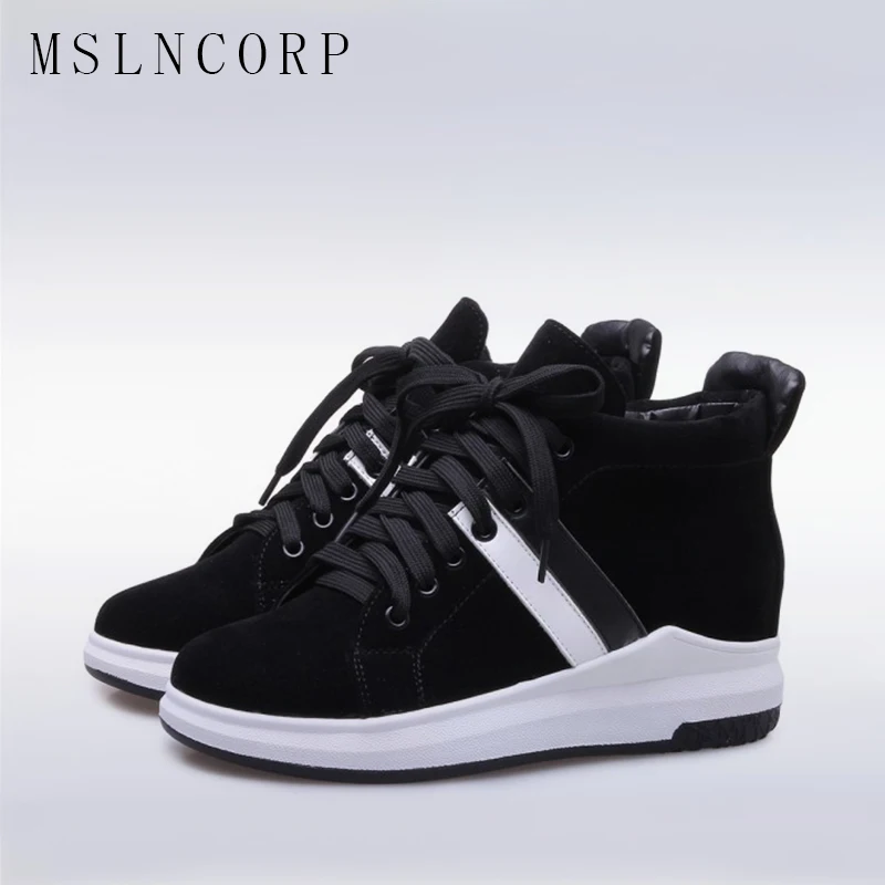 

Size 34-43 Women Fashion Mesh Breathable Sneakers Wedge Hidden Heel women Casual Women Shoes Outdoor Sport Shoes White Sliver