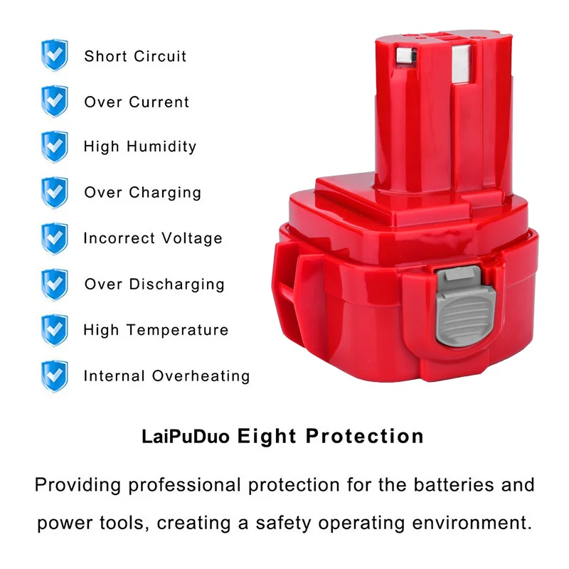 12V 3000 мА/ч, металл-гидридных или никель електричюеского инструмента, запасная батарея, батарея для Makita сверла: 192681-5,1222, 192698-8,1233, 1200, 1201A, 1050D, 638347-8-2, 4191D