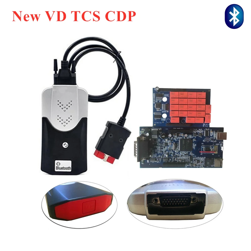 

VD TCS CDP Blue pcb relay 2015 R3 with keygen/2016R0 free active can choose with Bluetooth Scanner car truck OBD diagnostic tool