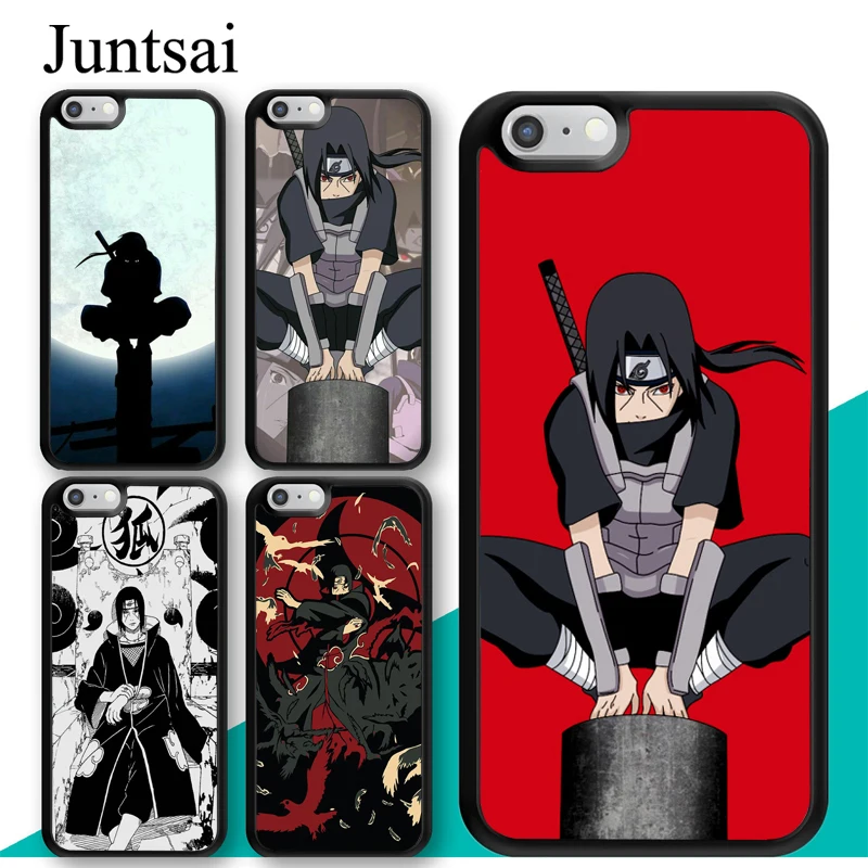 

Juntsai Naruto Shippuden Itachi Uchiha Phone Case for iphone X XR XS MAX 5s 6 6s 7 8 Plus TPU Back Cover Coque For iphone 7Plus