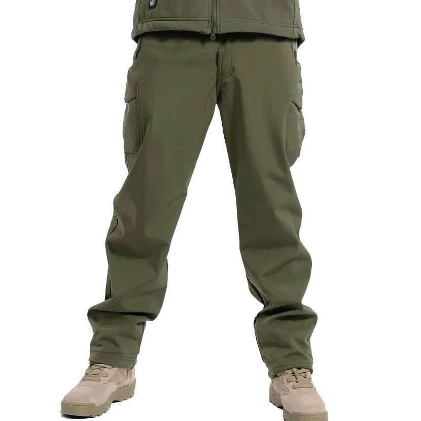 Invierno Caliente Fleece Tactical militar senderismo pantalones para hombre Shark Skin Soft Shell pantalones al aire libre Trekking caza Camo ejército Pantalones Invierno Caliente Fleece Tactical militar senderismo pantalones para hombre Shark Skin Soft Shell pantalones al aire libre Trekking caza Camo ejército Pantalones