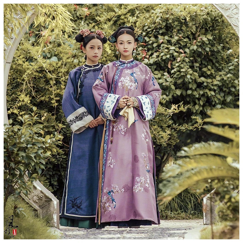 Фиолетовый костюм принцессы с вышивкой Wu JinYan Wei Ying Luo Qing Hanfu для телевизионной игры история дворца яньси