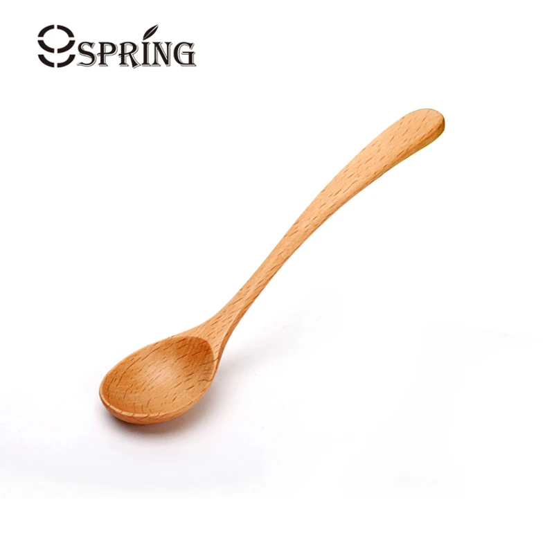 Small Wooden Spoon Porridge Spoon Seasoning Scoop Kids Spoon Kitchen UtensilL~