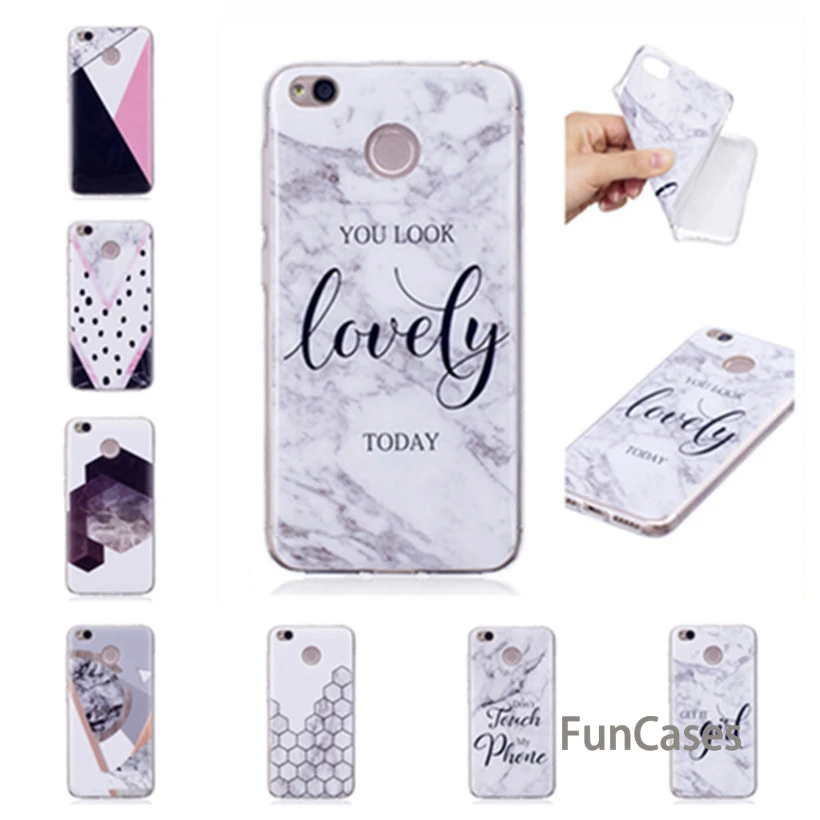

Case For Xiaomi Redmi 4X Silicone Case Xiaomi Redmi 4A Redmi 3S Soft TPU Luxury Letter Marble Pattern Cover Xaiomi estuche