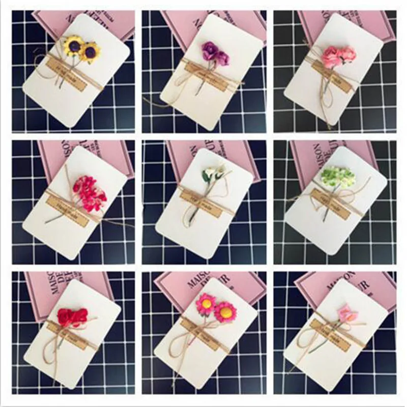 

1 Pcs DIY Retro Kraft Paper Christmas Greeting Cards Birthday Gift Cards Christmas Envelope Stationery Set