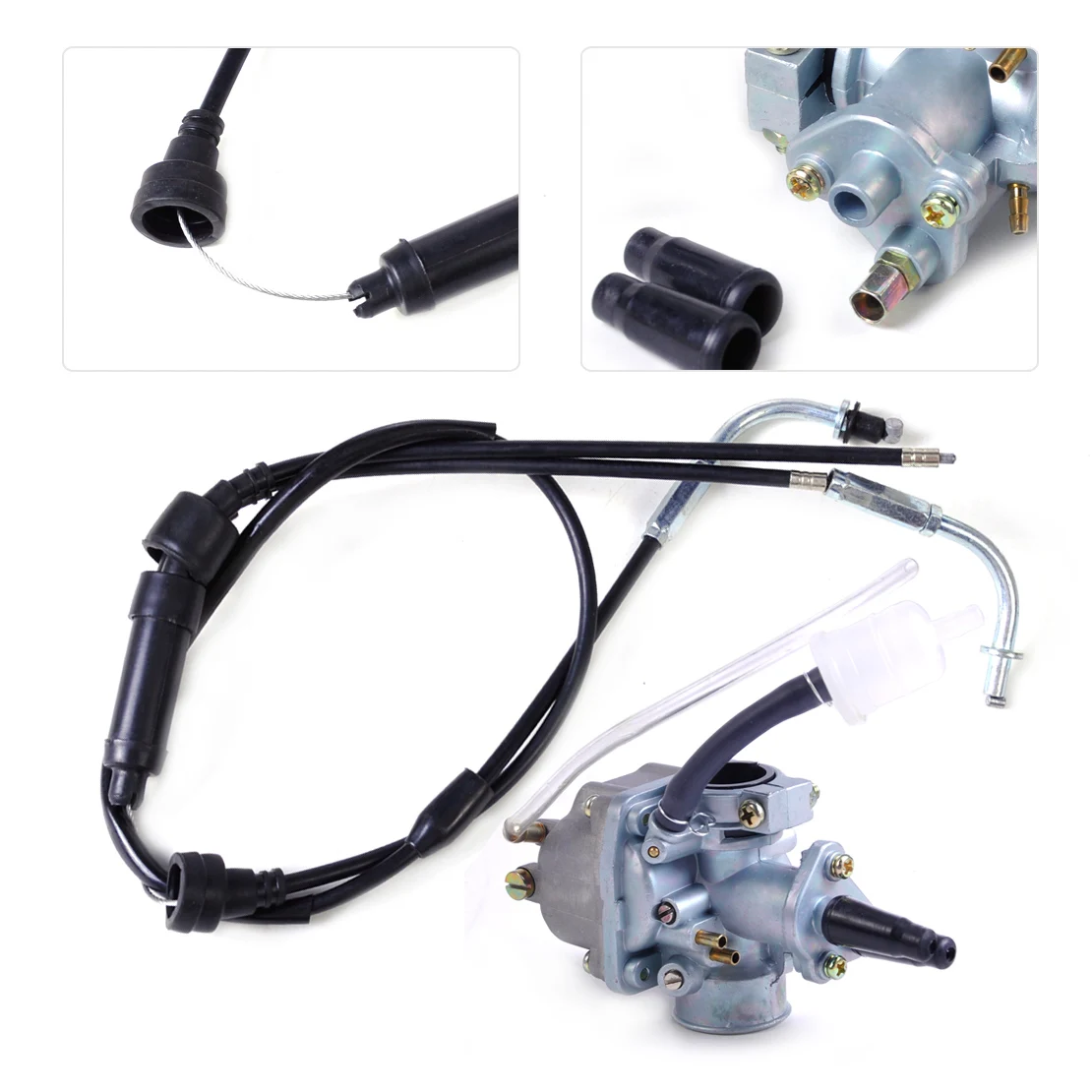 DWCX Throttle Cable Carburetor Carb Assembly Assy Kit for Yamaha PW80