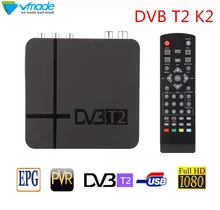 Vmade High Digital TV Terrestrial receiver DVB T2 K2 support youtube FTA H.264 MPEG-2/4 PVR TV Tuner FULL HD 1080P set top box