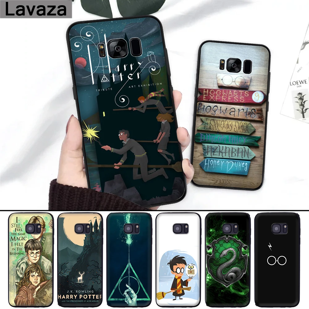 

Lavaza Harry Potter Deathly Qoutes Silicone Case for Samsung S6 Edge S7 S8 Plus S9 S10 S10e Note 8 9 M10 M20 M30