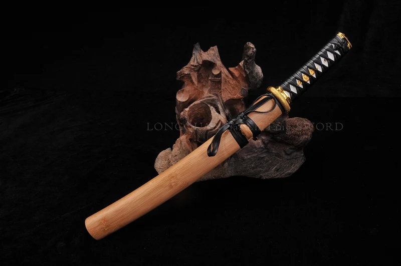 Tento SWORDS Bomboo Saya японский самурайский меч ручной работы T10 сталь + Caly закаленное
