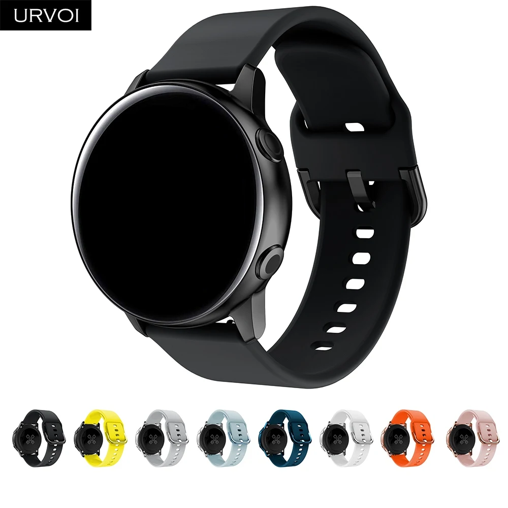 URVOI ремешок для Galaxy Watch Active 42 мм спортивный силиконовый ремешок Официальный Дизайн быстроразъемные контакты мягкая удобная замена