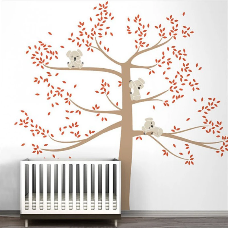 Large Koala Family On Tree Branch Vinyl Wall Sticker Nursery Art Large Koala Family On Tree Branch Vinyl Wall Sticker Nursery Art Removable Mural Stickers For Baby Kids Room Home Decoration In From