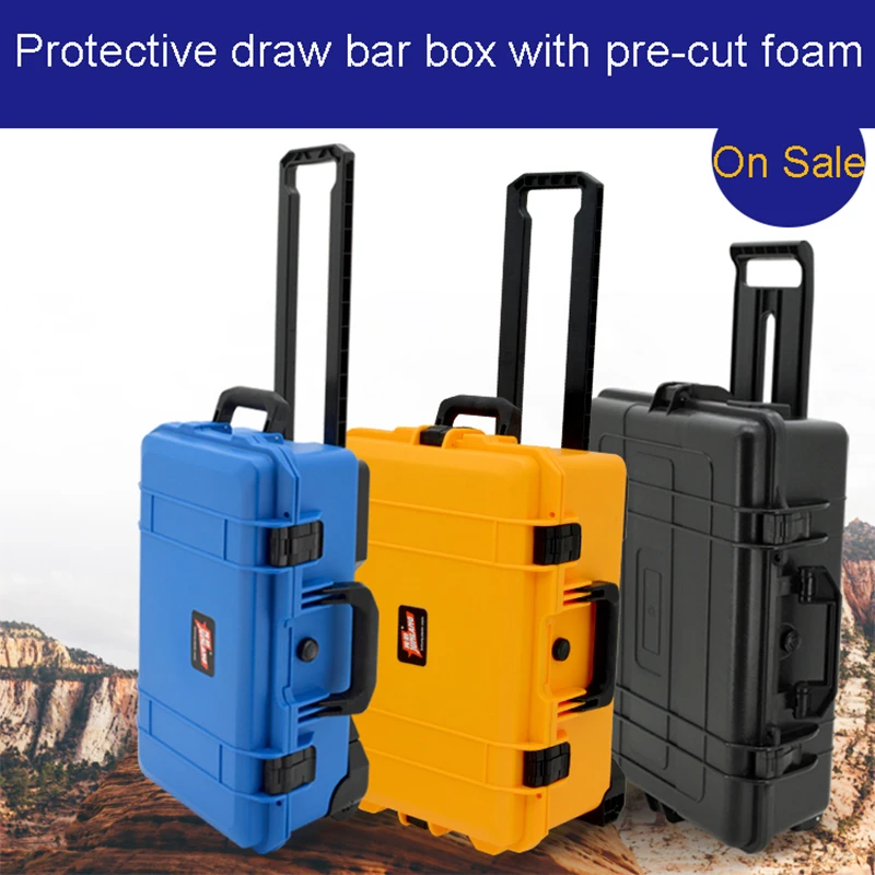 Waterproof trolley case toolbox waterproof tool case Protective Camera