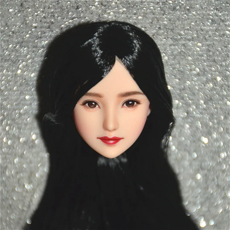 

Estartek Hand Makeup Customized SY27 1/6 Obitsu Star YangMi Head Sculpt for Phicen Tbleague Action Figure DIY