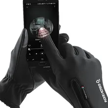 Водонепроницаемые прочные перчатки для езды на велосипеде Полный палец противоскользящие дышащие перчатки для верховой езды Windstopper мягкие тёплые перчатки