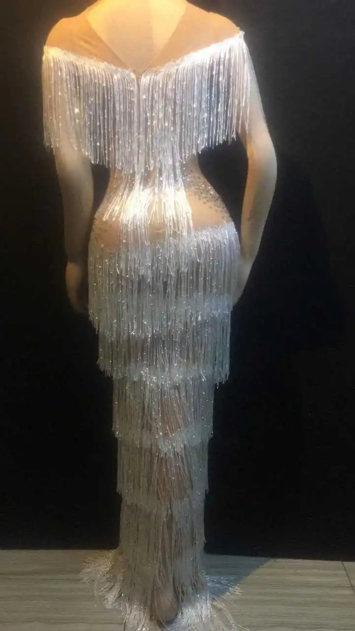 High Quality Mantual Beading Tassel Costumes Party