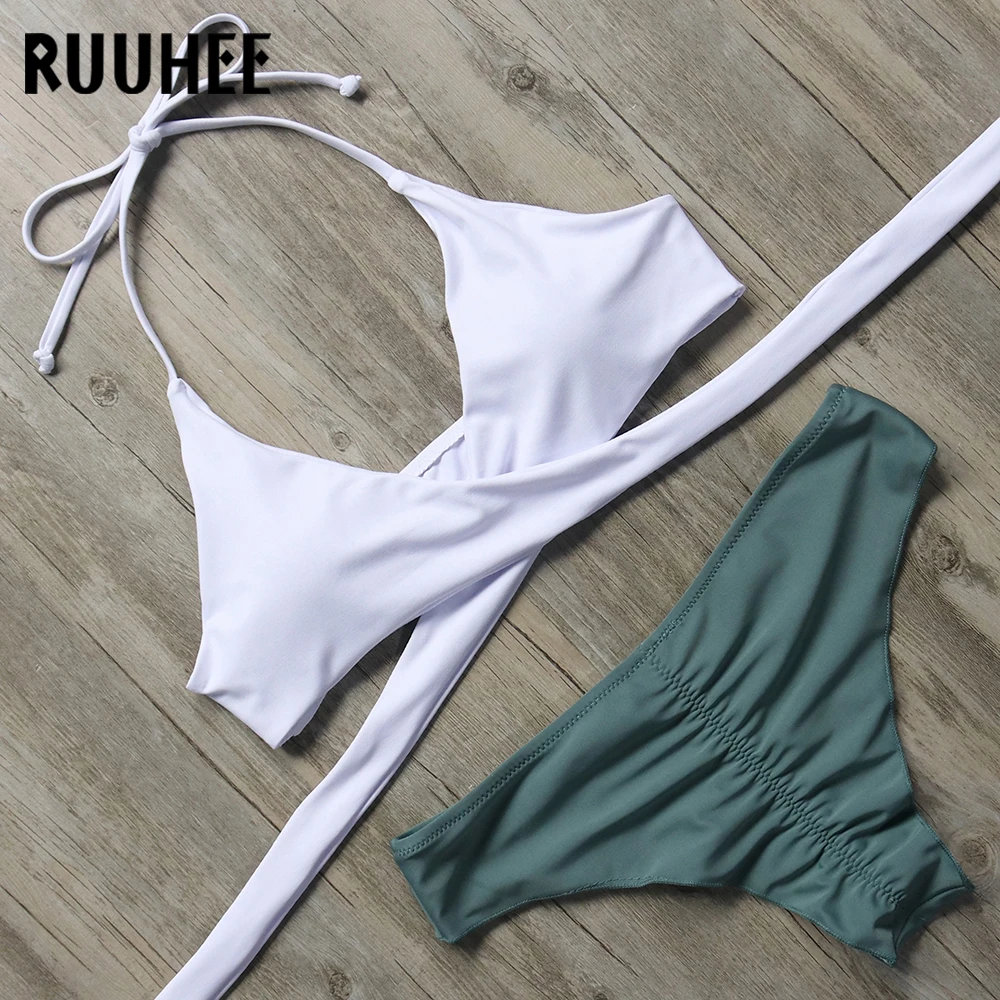 RUUHEE Bikini Set Swimsuit Swimwear Women Bikini Sexy Summer Beach Wear Padded Bathing Suit Push Up 2019 Swimming Suit For Women