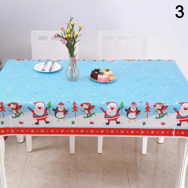 High Quality Table Cloth Cover Cartoon Pattern Decoration For Christmas Party Home Banquet VE