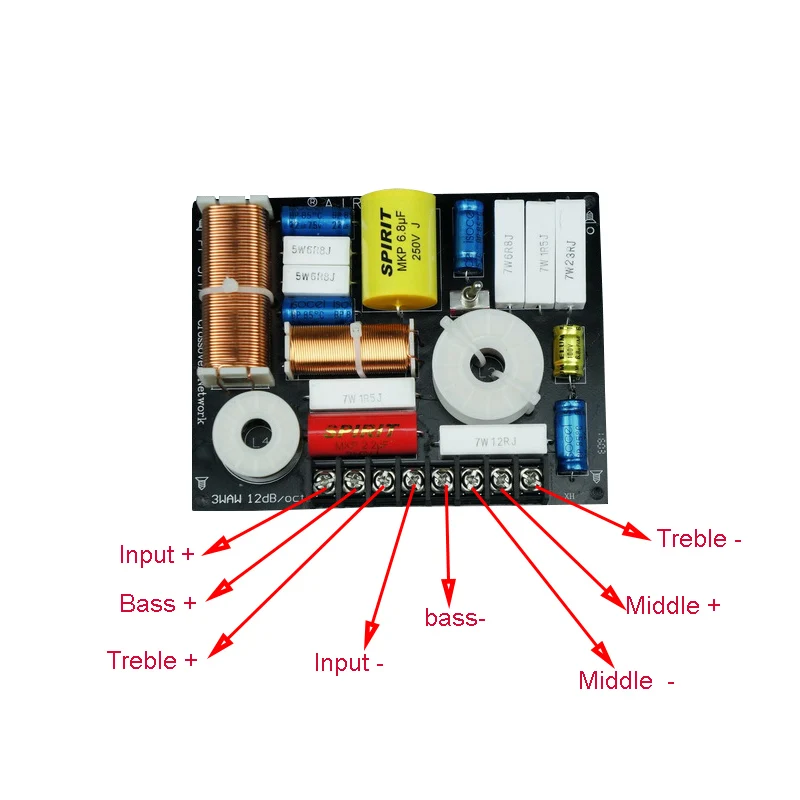 1/2 предмета в комплекте, Hi-Fi, ВЧ среднего бас делитель частоты 137x106 мм 3 Way Динамик аудио кроссовер фильтры 280W 4-8 Ом 22 Гц-22 кГц