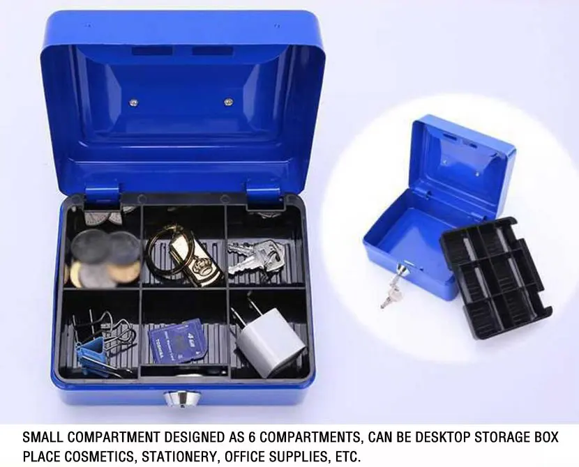 Caixa de Coleta de Caixa de Armazenamento de Jóias Caixa de Dinheiro para o Escritório da Escola para Casa com Bandeja Caixa de Segurança com Trava Portátil Seguro Compartimento Tamanho s 20 China box box Suppliers
