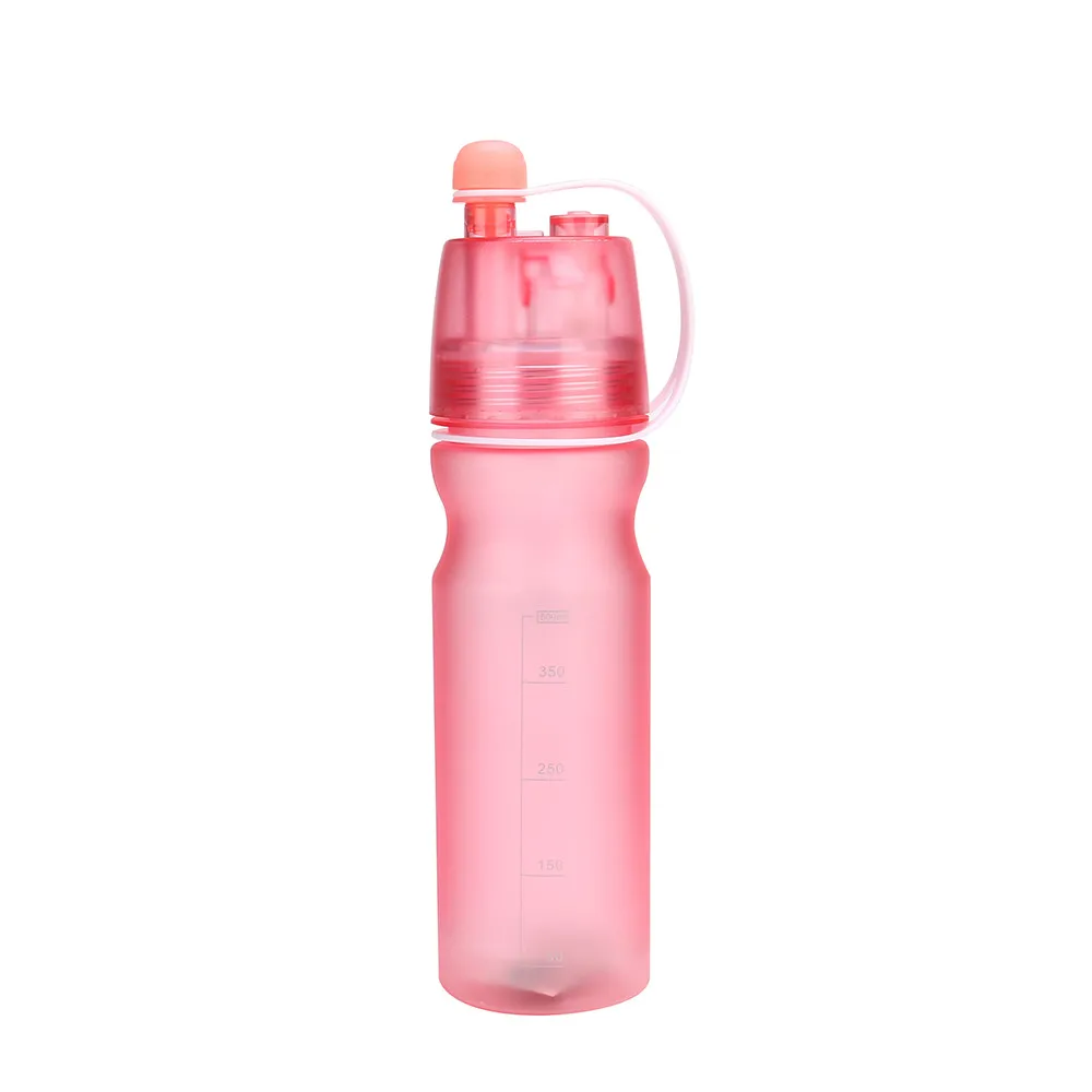 Saintgace спортивный спрей Бутылки для воды Велоспорт распылитель бутылки для воды для прогулок переносная Герметичная Бутылка дропшиппинг - Цвет: Розовый