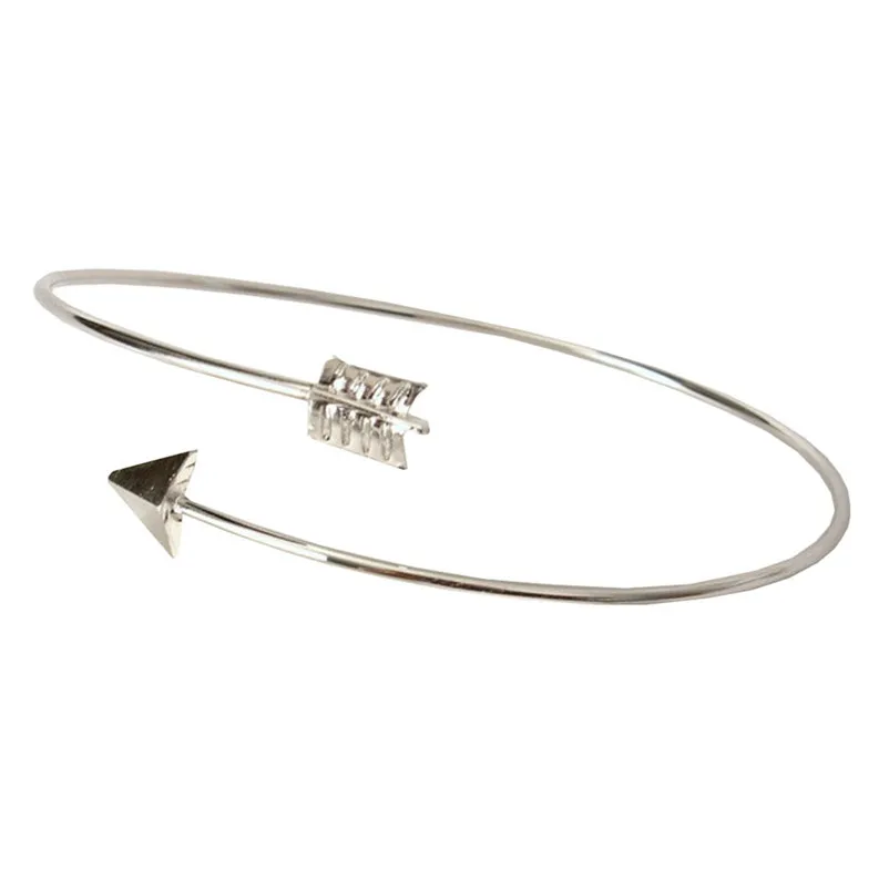 NEW Fashion Bracelets for women luxury brandMetal Punk Cuff Arrow Bangle Bracelet Jewelry Armbanden Voor Vrouwen M16 (2)