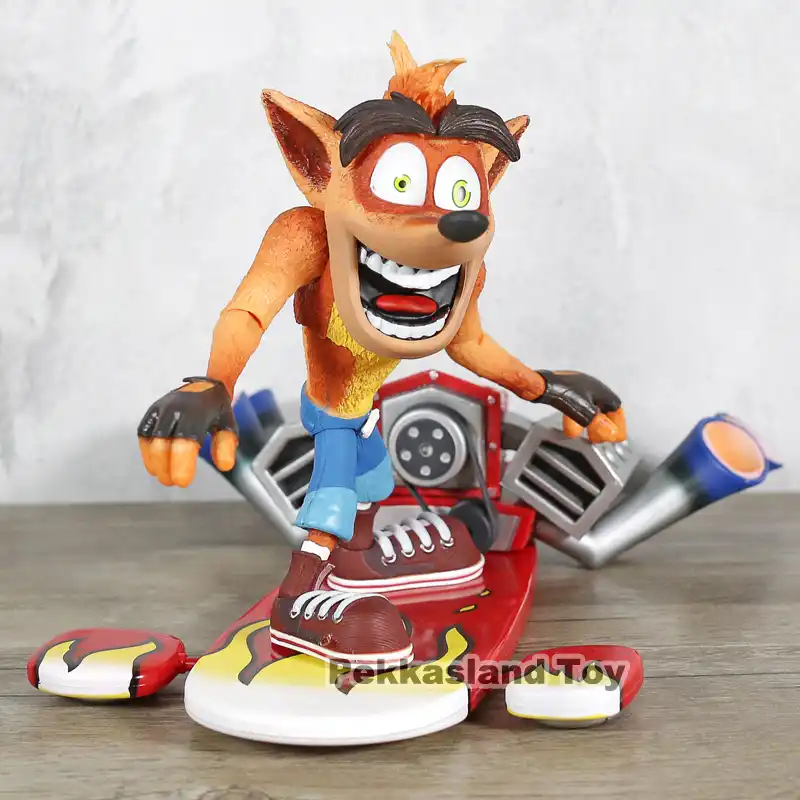 crash bandicoot deluxe figure with jet board