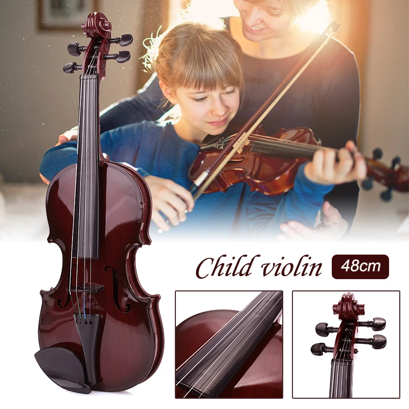 

Practical Children'S Violin Toys Black Early Education Portable 48CM Decoration Durable