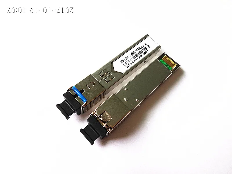 WDM/BIDI SFP модуль оптического волокна 1 25G BiDi приемопередатчик с одним SC коннектором