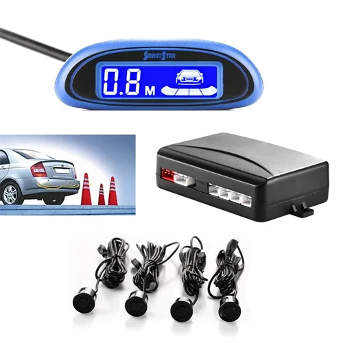 

Parktronic 4 Sensors led shows distance New Car Reverse Backup Radar System