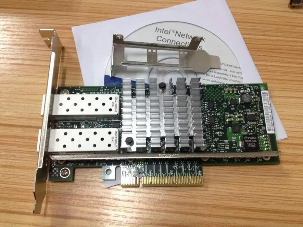 Двойной порт Ethernet сетевой адаптер E10G42BTDA SFP в комплект не входит|sfp ethernet|pci sfpsfp adapter |