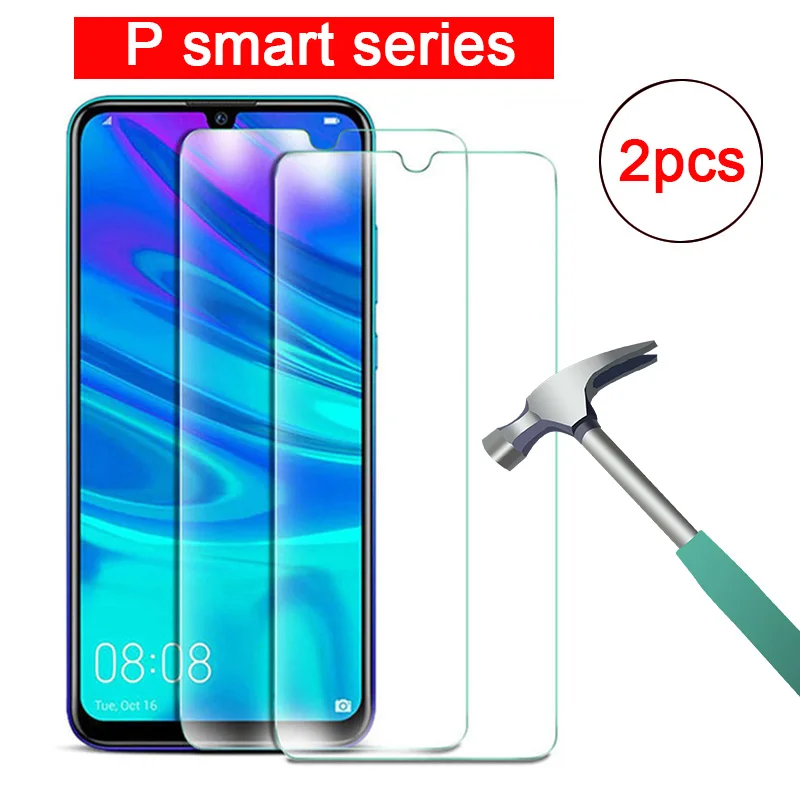 2 шт. чехол для телефона из закаленного стекла huawei p smart z 2019 plus защитный аксессуары