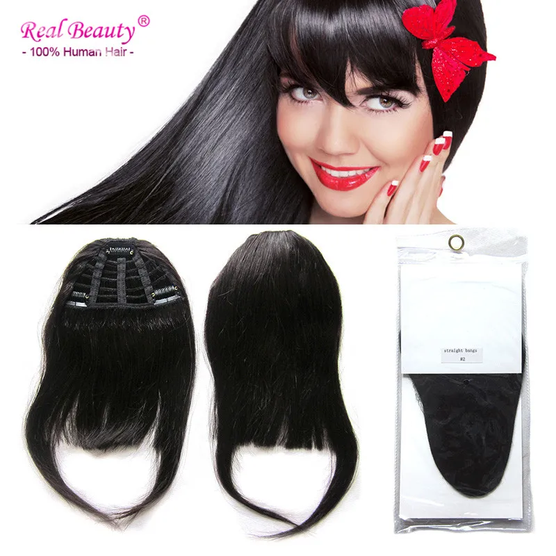 100% Human Hair Fringe Bangs 25g Clip In Flequillos de Pelo Natural Franja Cabelo Humano Bangs Human-Hair-fringes Cabelo Humano