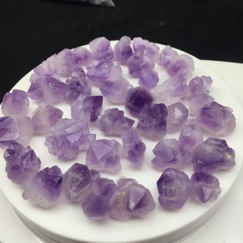 

40pcs Fengshui natural stones and minerals amethyst point healing clear quartz crystal wholesale 2019 Christmas Decoration
