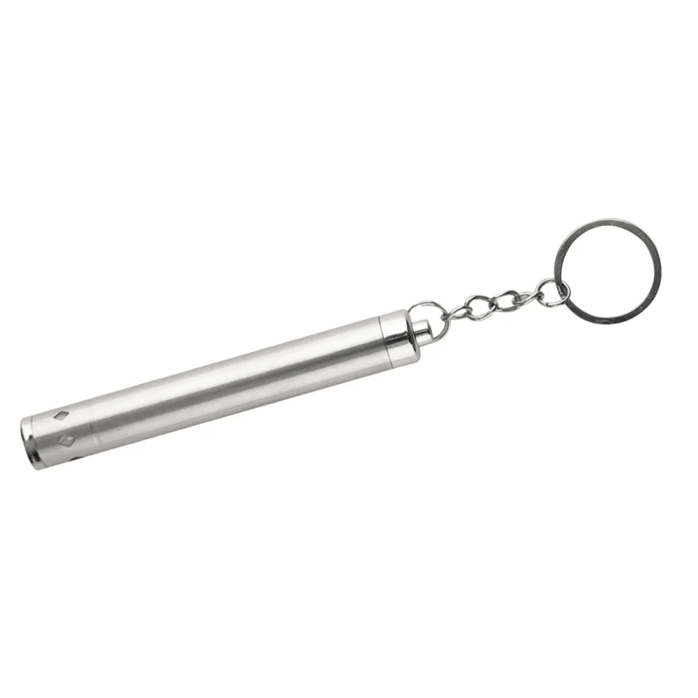 Portable Round Moon Shaped Aluminium Alloy 160 Lumen Mini LED Flashlight Torch Lights With Keychain LED