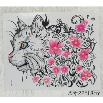 

Tattoo Stickers Waterproof Men And Women Lasting Flower Sexy Big Picture Simulation Body Painted Tattoo Blue Arm Sticker Sale