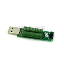 1PC USB Mini Discharge Interface Load Resistor with Switch 2A 1A Green H02