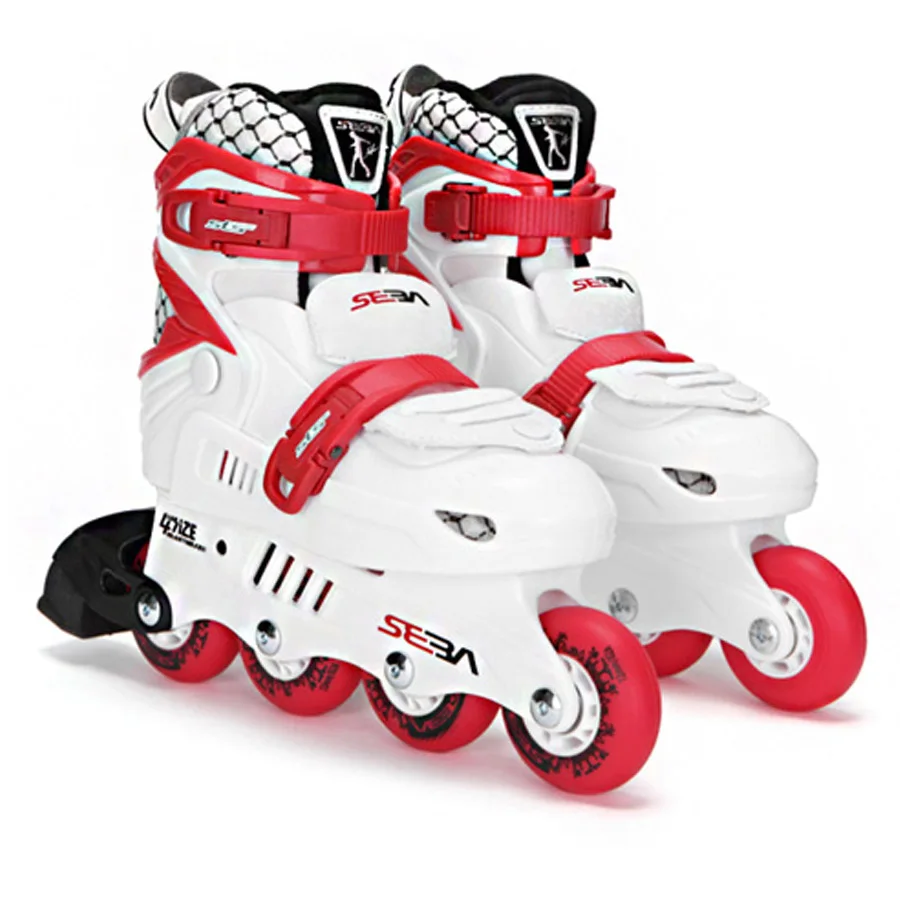 Japy تزلج SEBA-JR صغار قابل للتعديل الأطفال المهنية سباق التعرج حذاء تزلج بعجلات كيد الأسطوانة أحذية التزلج الكبح FSK Patines