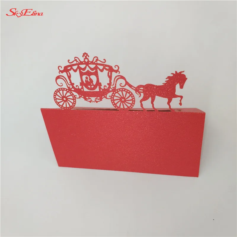 10Pcs/Lot carriage Table Name Place Cards Seating Numbers Wedding Party Table Name Seating Decoration Wedding Supplies 7Z