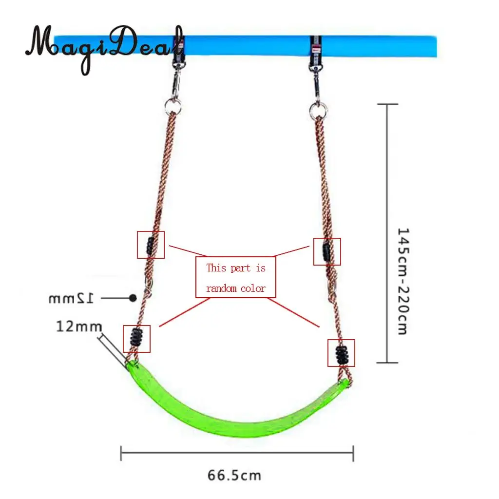 High Quality Kids/Baby Children Adjustable Indoor Outdoor Swing Seat Rope Garden Playground Tree Hanging Seat Play Park Toy