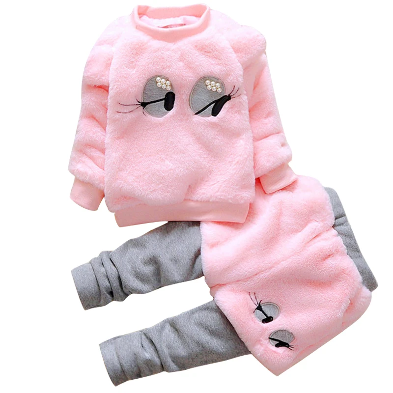 

Winter Girls Clothes Sets Long Sleeve Sport Suit Baby Girl Clothes Sets Cotton Tracksuit For Kids Outfit Suits Children Clothing
