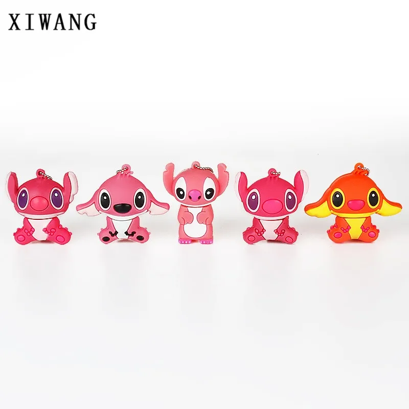 

USB flash drive cartoon Stitch 128gb cute animal USB 2.0 4G 8G Pendrive 16G pen drive 32G 64G creative u disk wedding 128gb gift