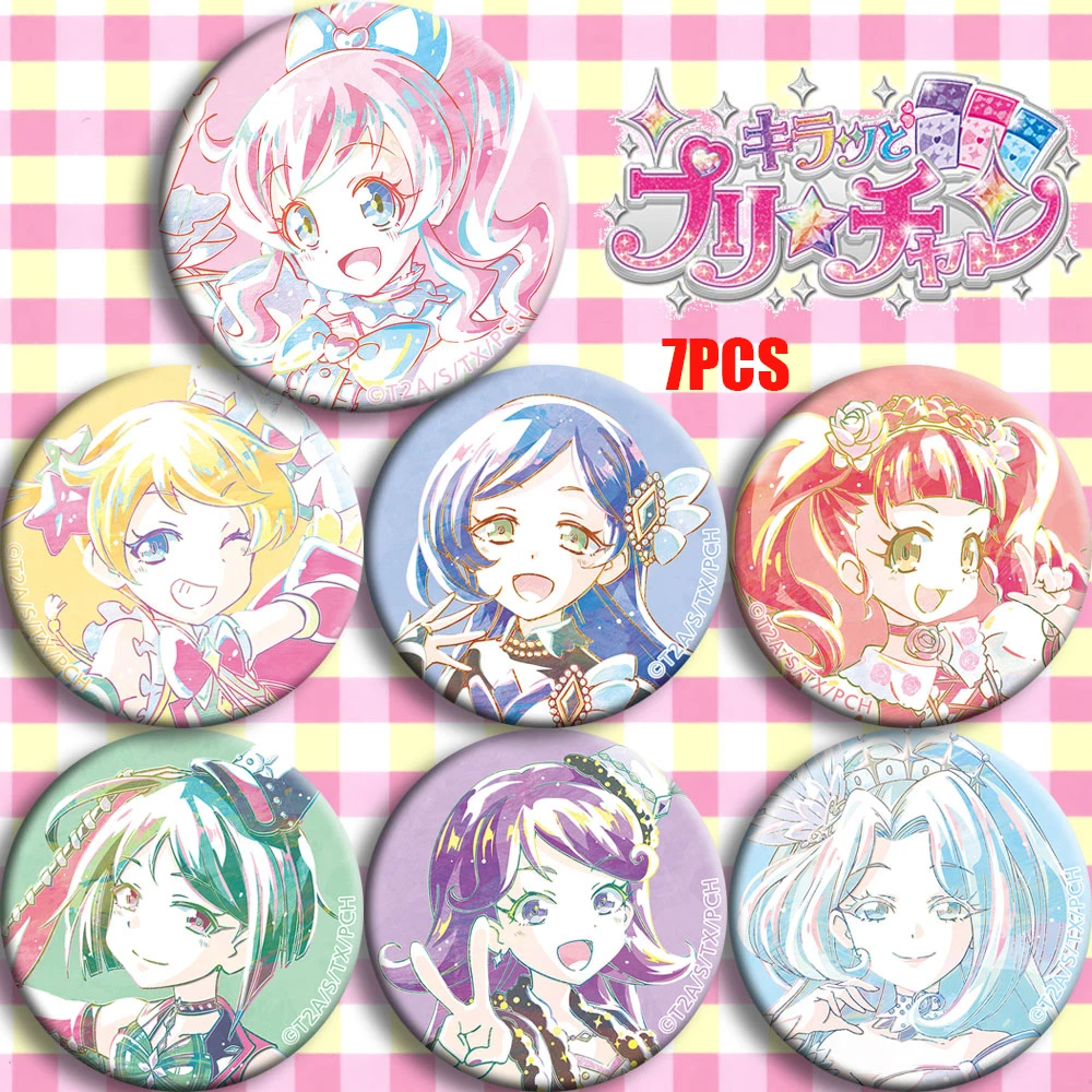 

Anime Kiratto Pri Chan Pretty Channel Mirai Momoyama Cosplay Badge Cartoon Collect Bags Bedge For Backpack Button Brooch Pin NEW