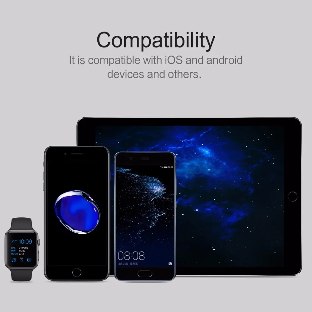 ROCK 10000mAh Power Bank Portable Phone Charger Powerbank For iPhone 7 6 for Xiaomi 6 External Battery with Dual Input Ports