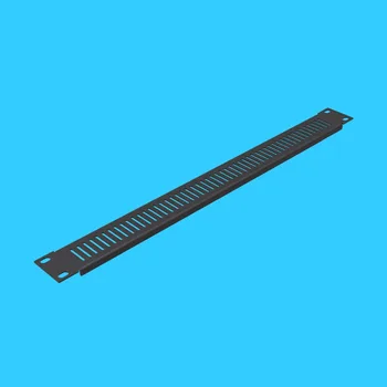 

High quality 2pcs/lot Black 1U cooling ventilation rack blind flange Perforated panel mounting plate back plate