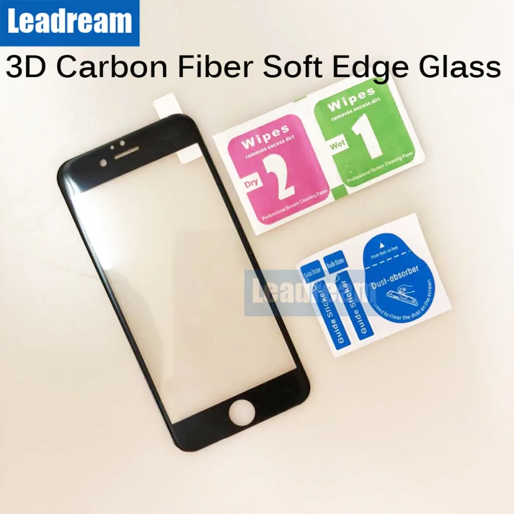 

Free DHL 300Pcs 3D Carbon Fiber Soft Edge Tempered Glass for iPhone 6 6s 7 8 Plus for iPhone X XR XSMAX
