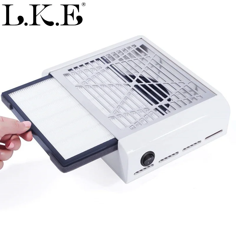 

LKE 40W Manicure Vacuum Cleaner Strong Power Nail Dust Collector Nail Fan Tools Suction Professiona Suitable For Nail Salon