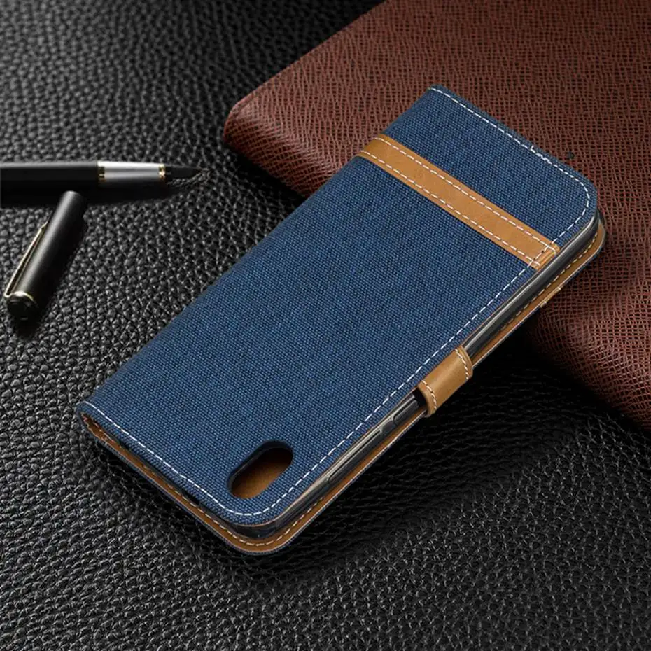 Redmi 7A джинсовый смешанный цвет PU кожаный чехол для Xiaomi Redmi 7A флип-бумажник чехол для Xiaomi Redmi 7A Capa чехол для телефона